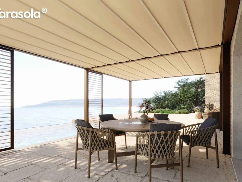 Tarasola Cubic Tuch Pergola Terrassendach