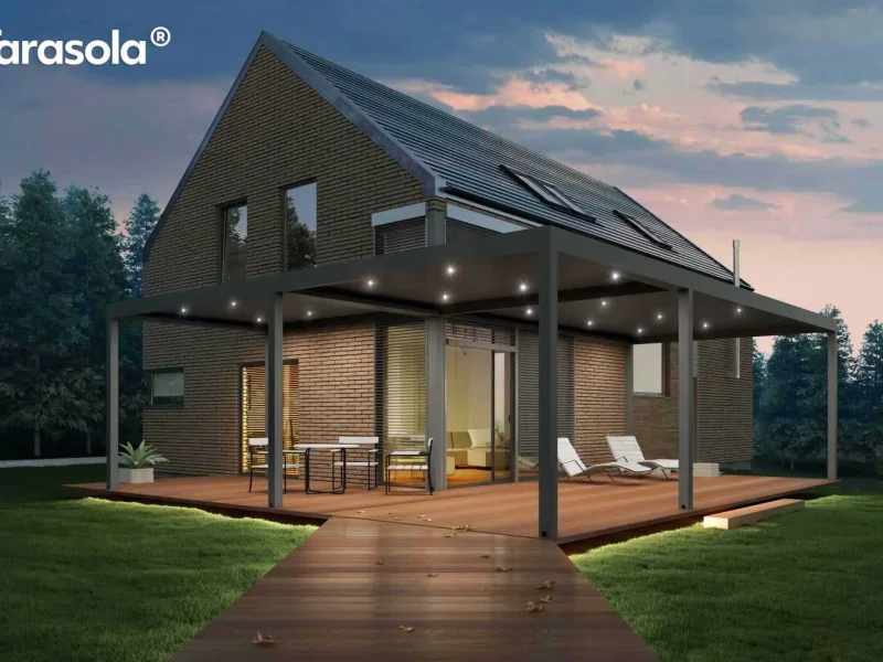 Eine Tarasola Terrassenüberdeachung von Meinlamellendach.de ist nicht nur eine moderne Version des Sonnenschutz, sondern sind auch wetterbeständig.